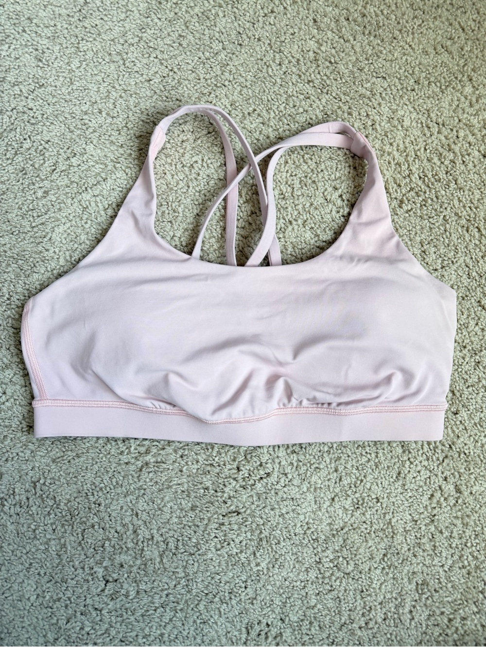 Lululemon Energy Bra - size 10 - Blush Pink